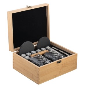 50% Off Galway Crystal Renmore Bamboo Whiskey Set